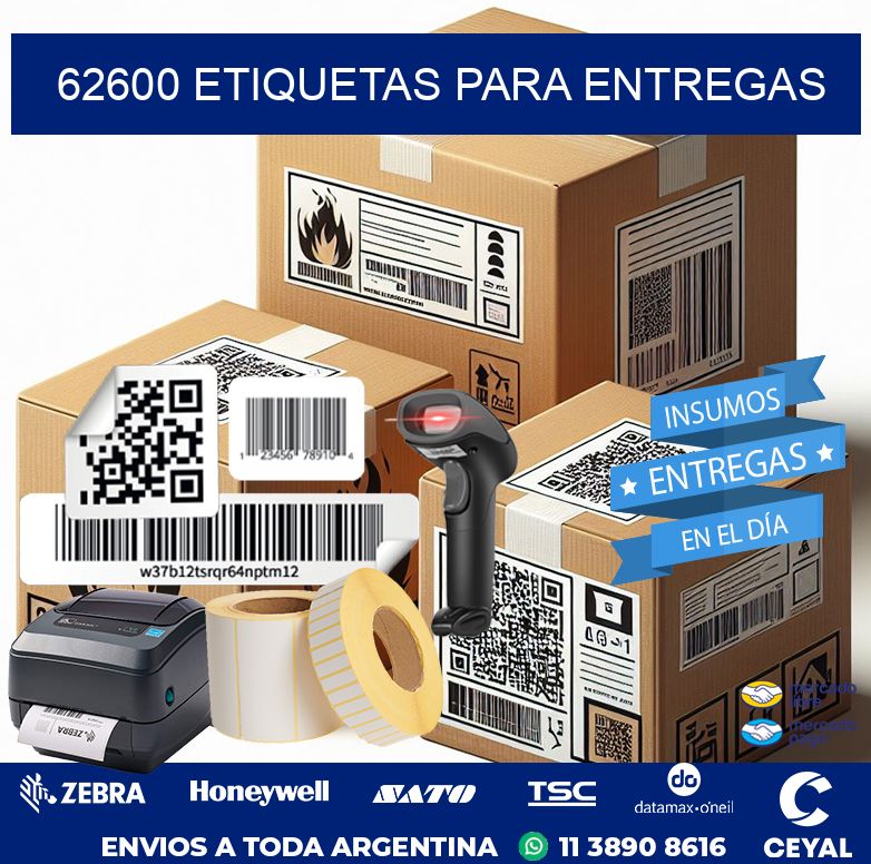 62600 ETIQUETAS PARA ENTREGAS