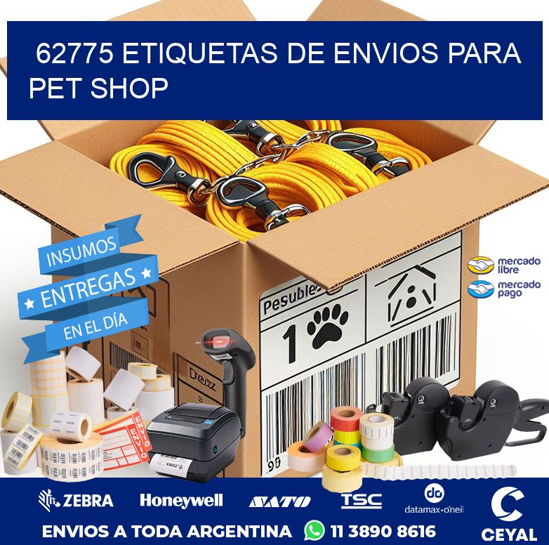 62775 ETIQUETAS DE ENVIOS PARA PET SHOP