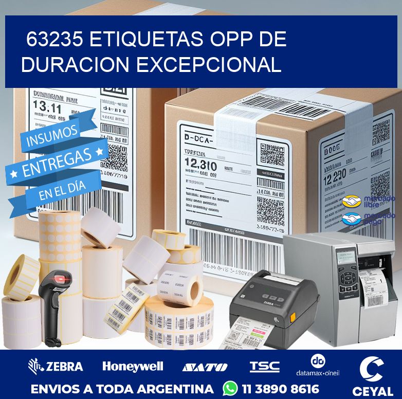63235 ETIQUETAS OPP DE DURACION EXCEPCIONAL