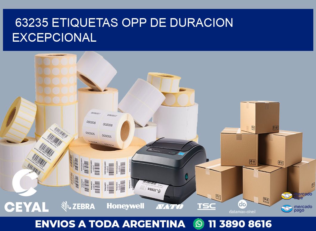 63235 ETIQUETAS OPP DE DURACION EXCEPCIONAL