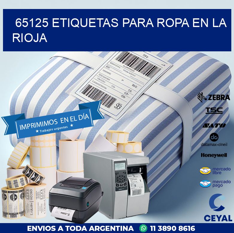 65125 ETIQUETAS PARA ROPA EN LA RIOJA