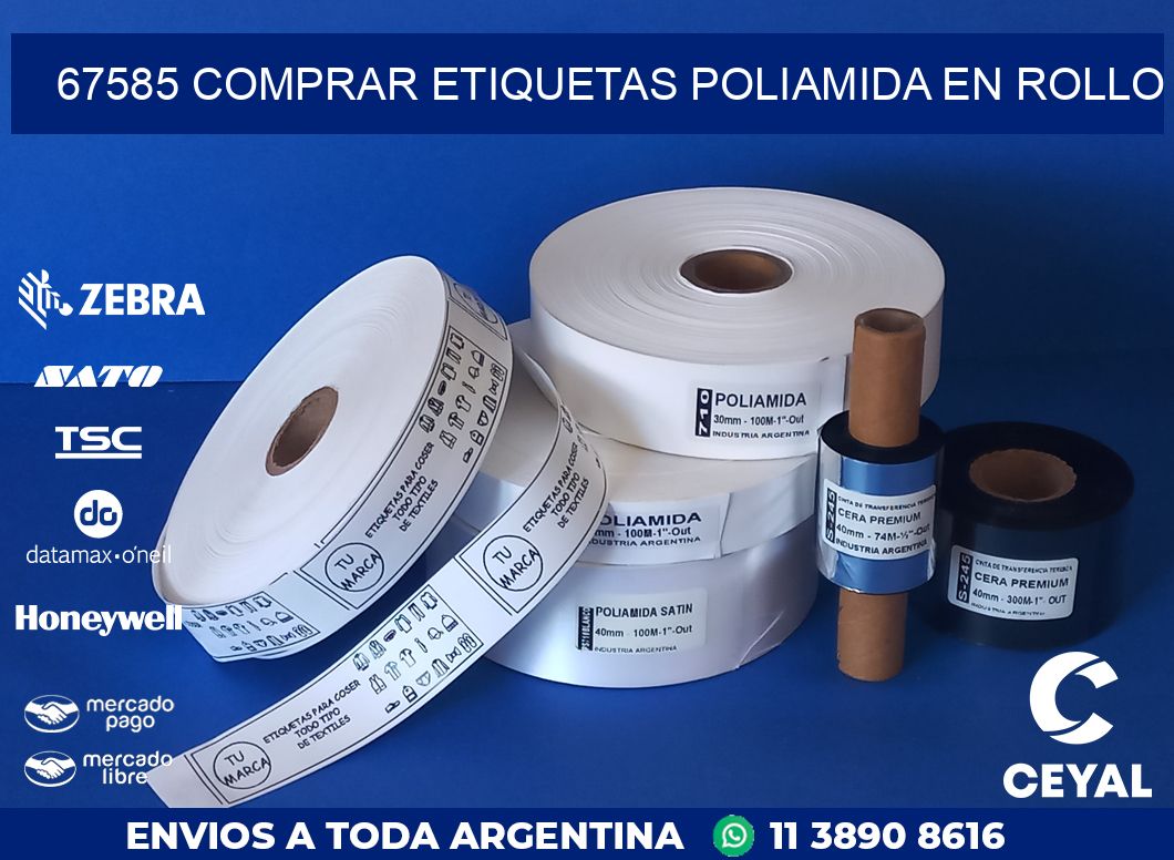 67585 COMPRAR ETIQUETAS POLIAMIDA EN ROLLO