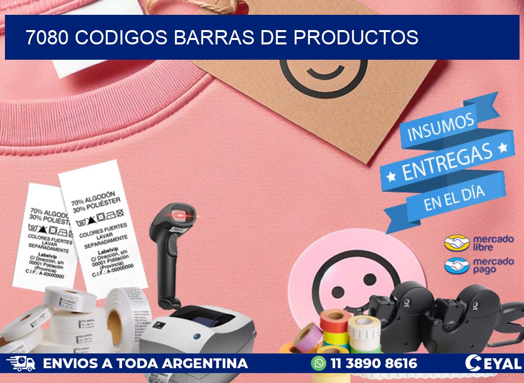 7080 CODIGOS BARRAS DE PRODUCTOS