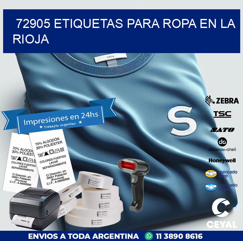 72905 ETIQUETAS PARA ROPA EN LA RIOJA