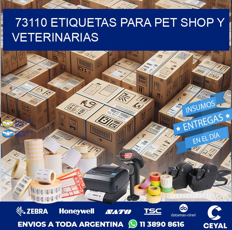 73110 ETIQUETAS PARA PET SHOP Y VETERINARIAS