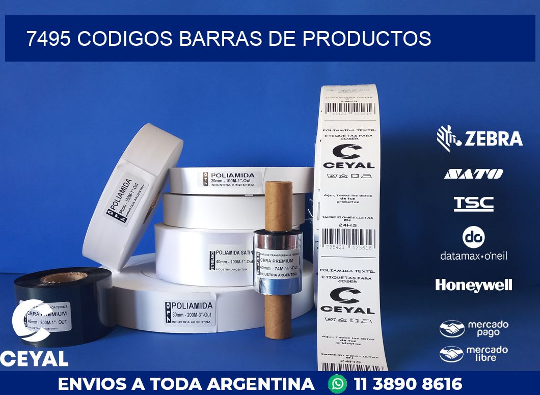 7495 CODIGOS BARRAS DE PRODUCTOS