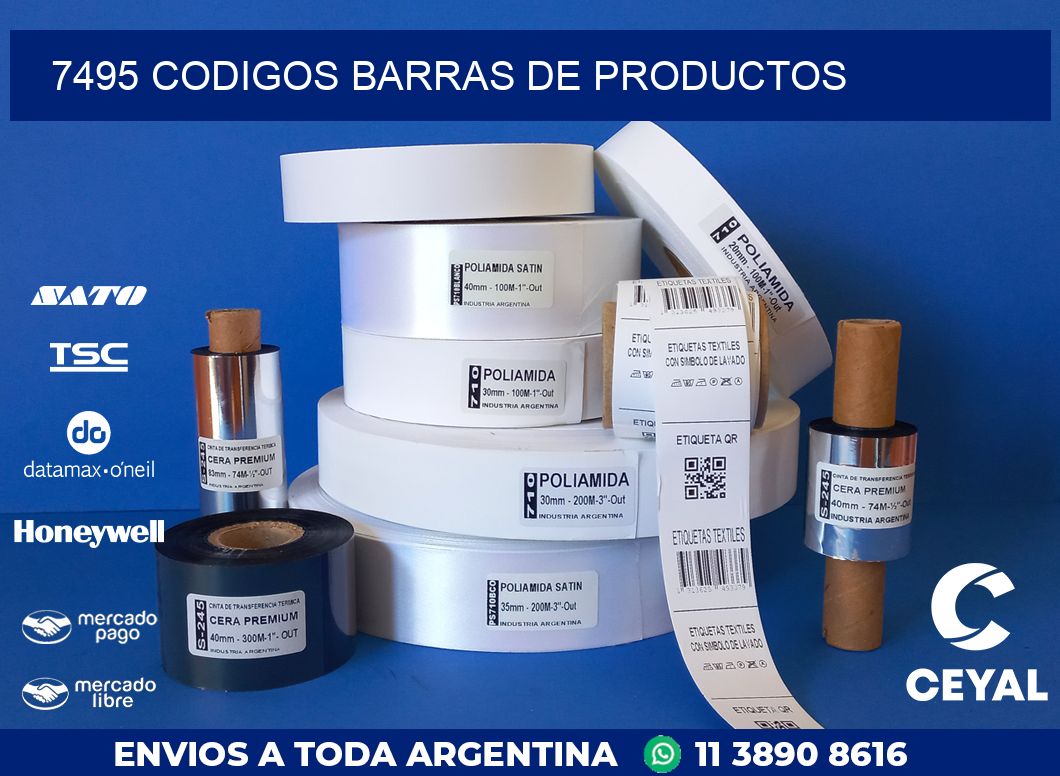 7495 CODIGOS BARRAS DE PRODUCTOS