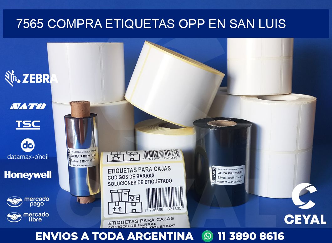 7565 COMPRA ETIQUETAS OPP EN SAN LUIS