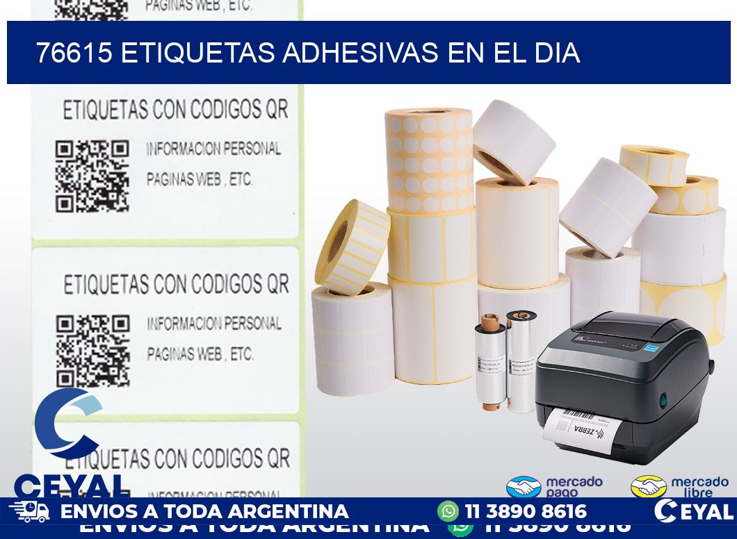 76615 etiquetas adhesivas en el dia