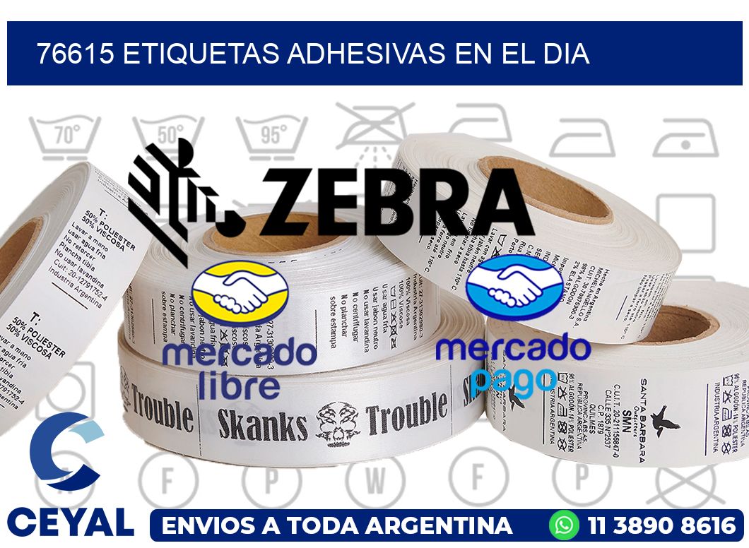 76615 etiquetas adhesivas en el dia
