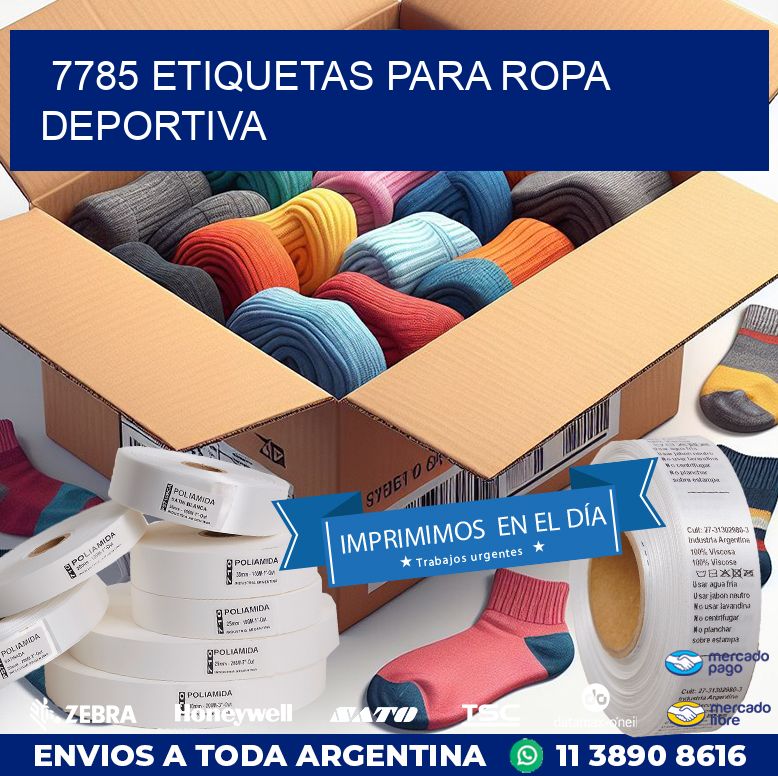 7785 ETIQUETAS PARA ROPA DEPORTIVA