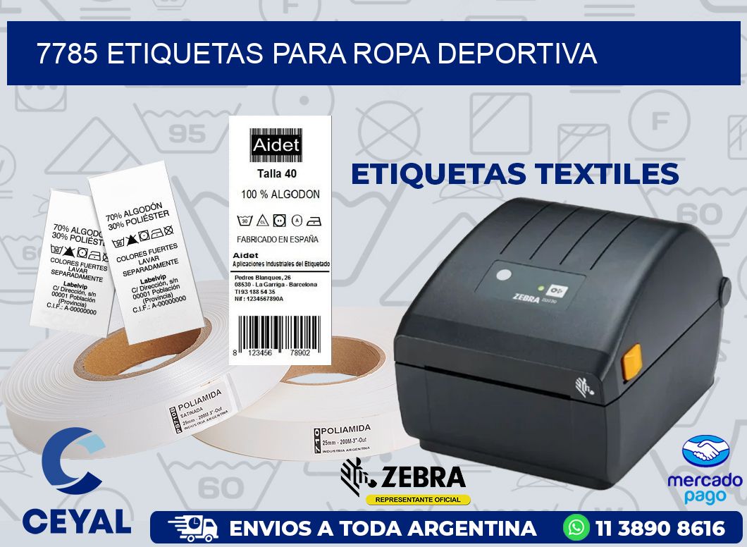 7785 ETIQUETAS PARA ROPA DEPORTIVA