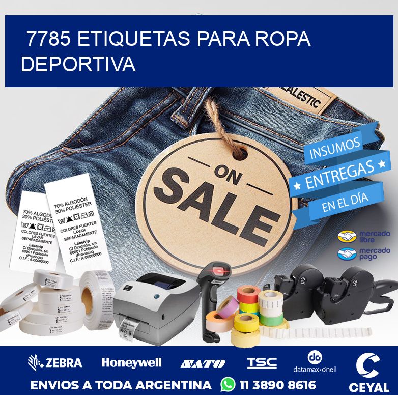 7785 ETIQUETAS PARA ROPA DEPORTIVA