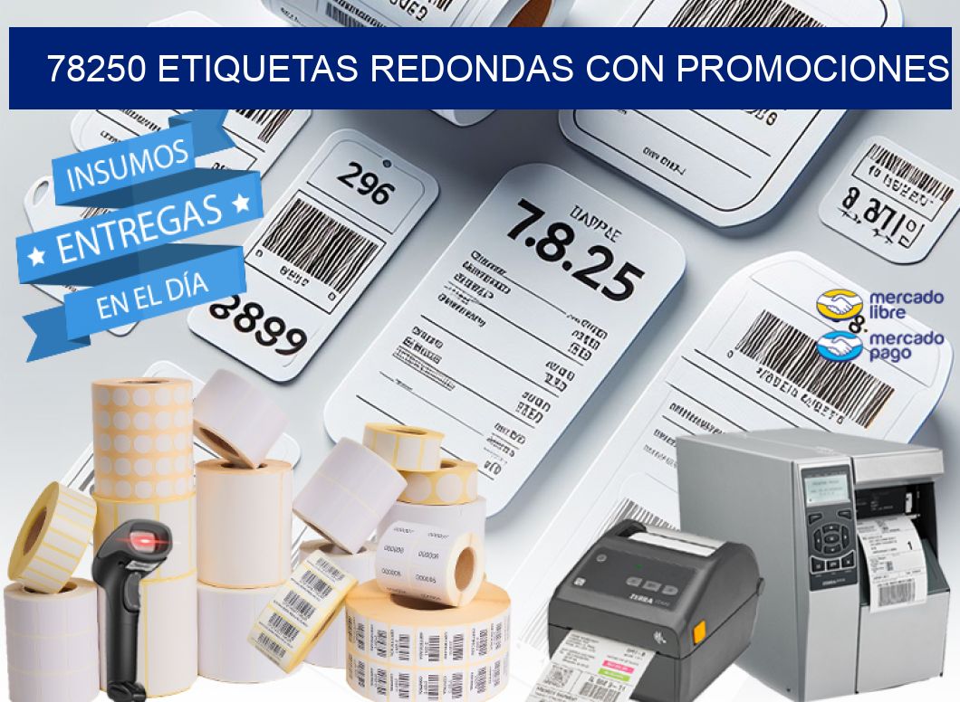 78250 ETIQUETAS REDONDAS CON PROMOCIONES
