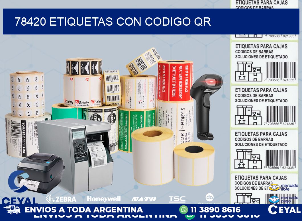 78420 ETIQUETAS CON CODIGO QR