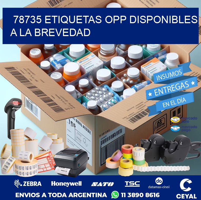 78735 ETIQUETAS OPP DISPONIBLES A LA BREVEDAD