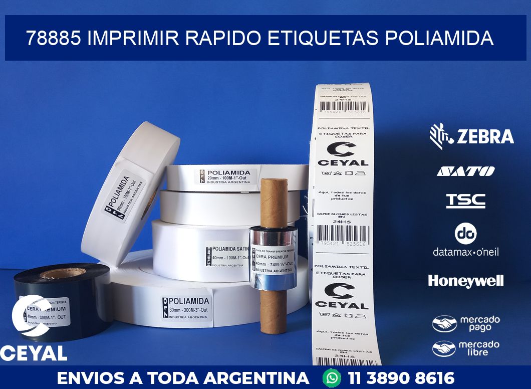 78885 IMPRIMIR RAPIDO ETIQUETAS POLIAMIDA