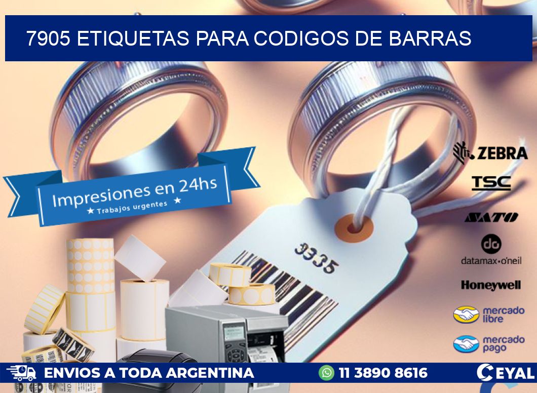 7905 ETIQUETAS PARA CODIGOS DE BARRAS