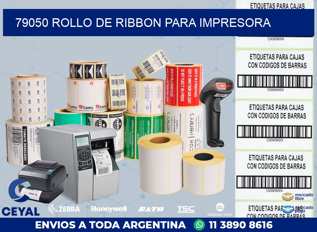 79050 ROLLO DE RIBBON PARA IMPRESORA