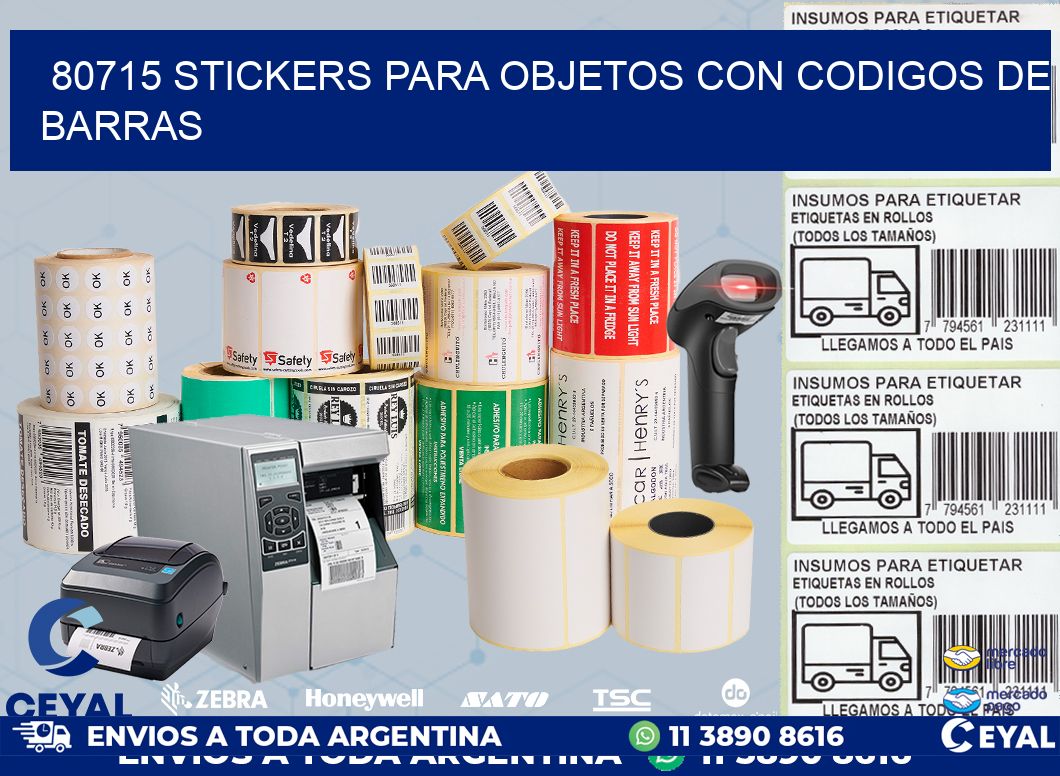 80715 STICKERS PARA OBJETOS CON CODIGOS DE BARRAS
