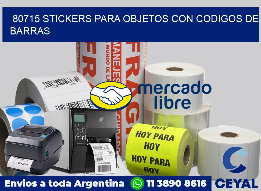 80715 STICKERS PARA OBJETOS CON CODIGOS DE BARRAS