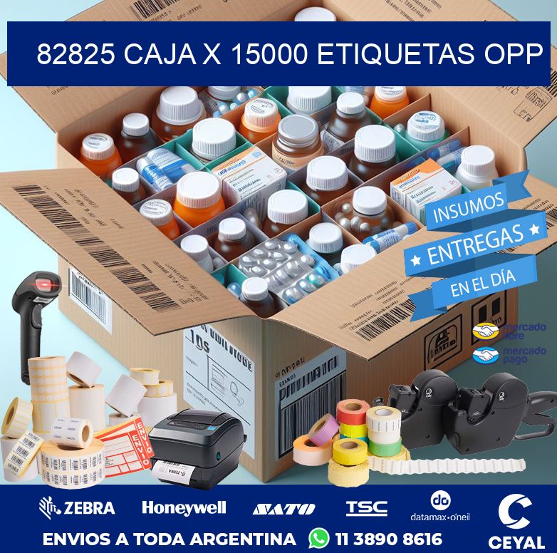 82825 CAJA X 15000 ETIQUETAS OPP
