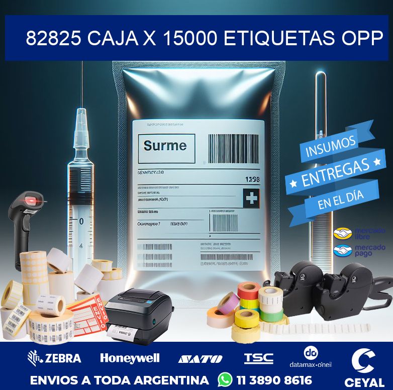 82825 CAJA X 15000 ETIQUETAS OPP