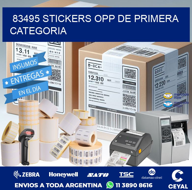 83495 STICKERS OPP DE PRIMERA CATEGORIA