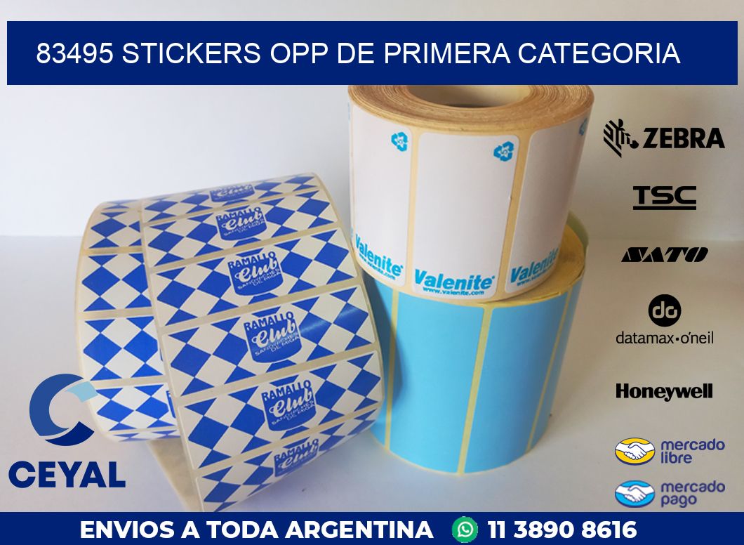 83495 STICKERS OPP DE PRIMERA CATEGORIA