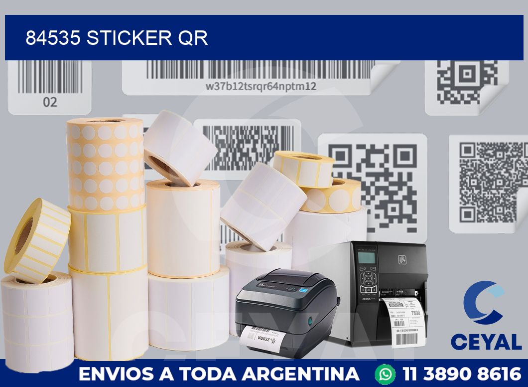 84535 Sticker QR