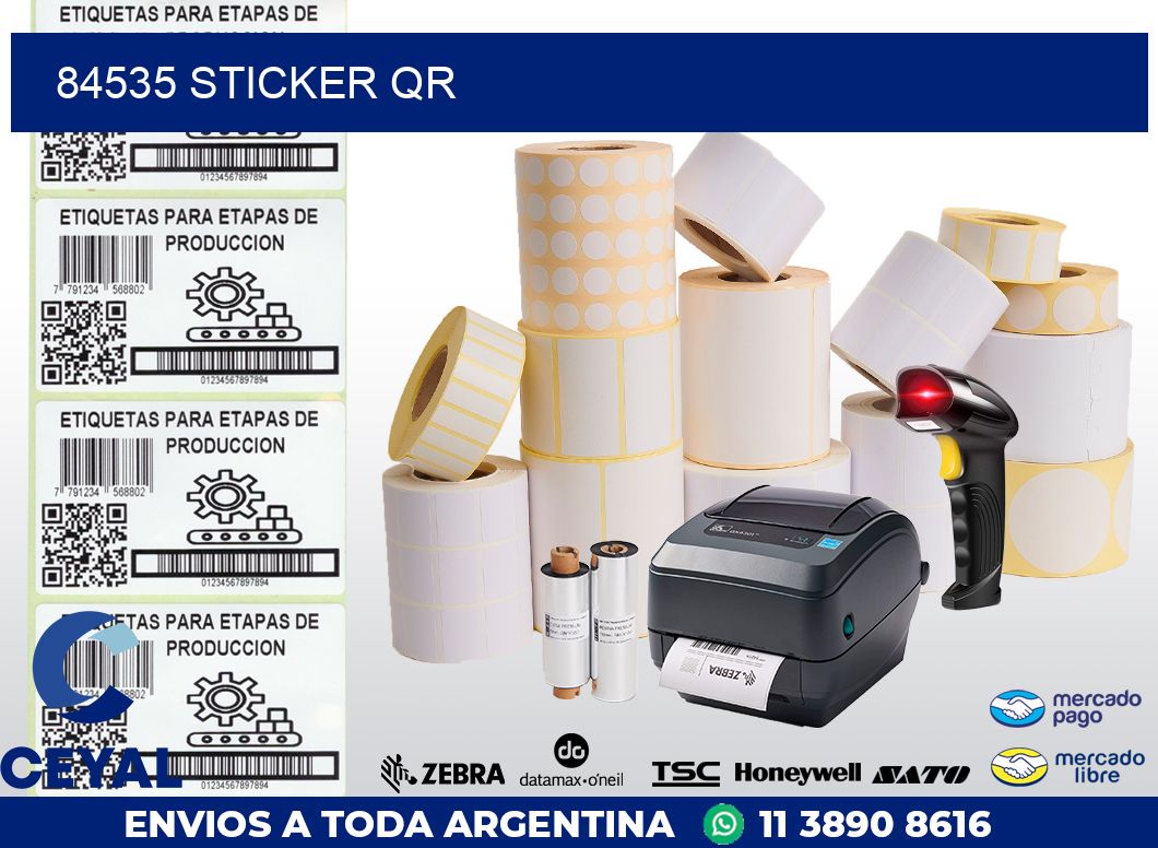 84535 Sticker QR