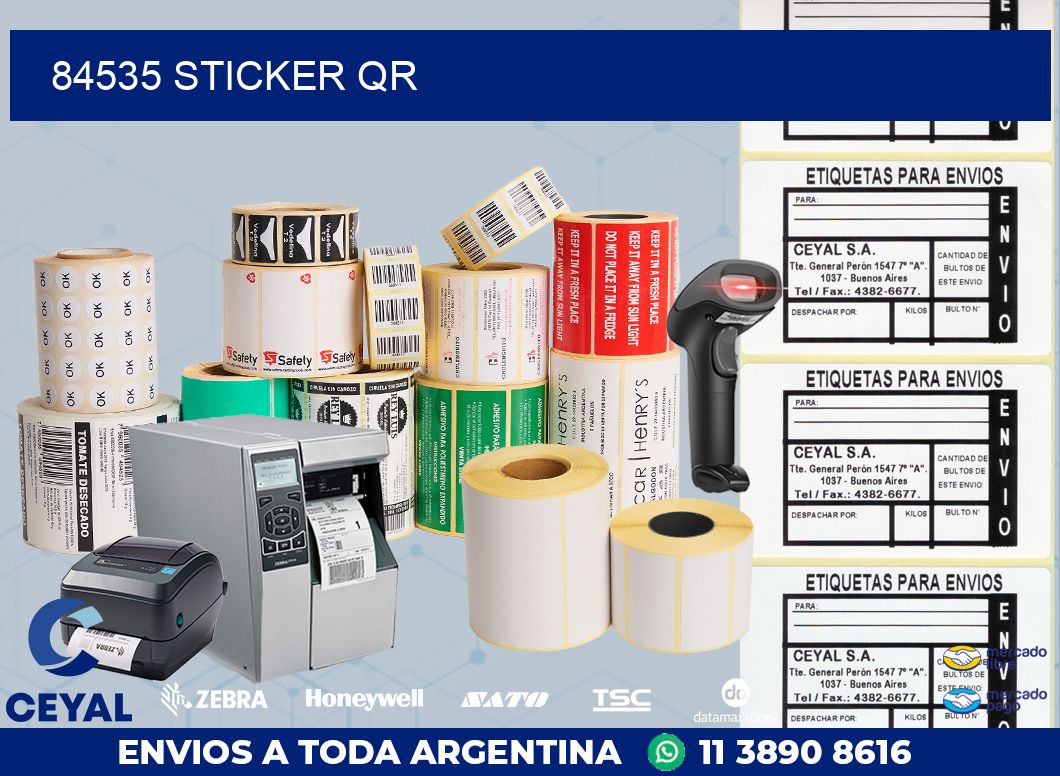 84535 Sticker QR