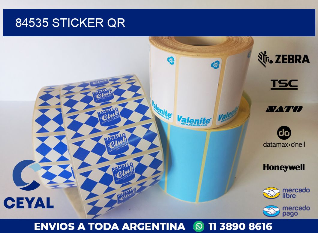 84535 Sticker QR