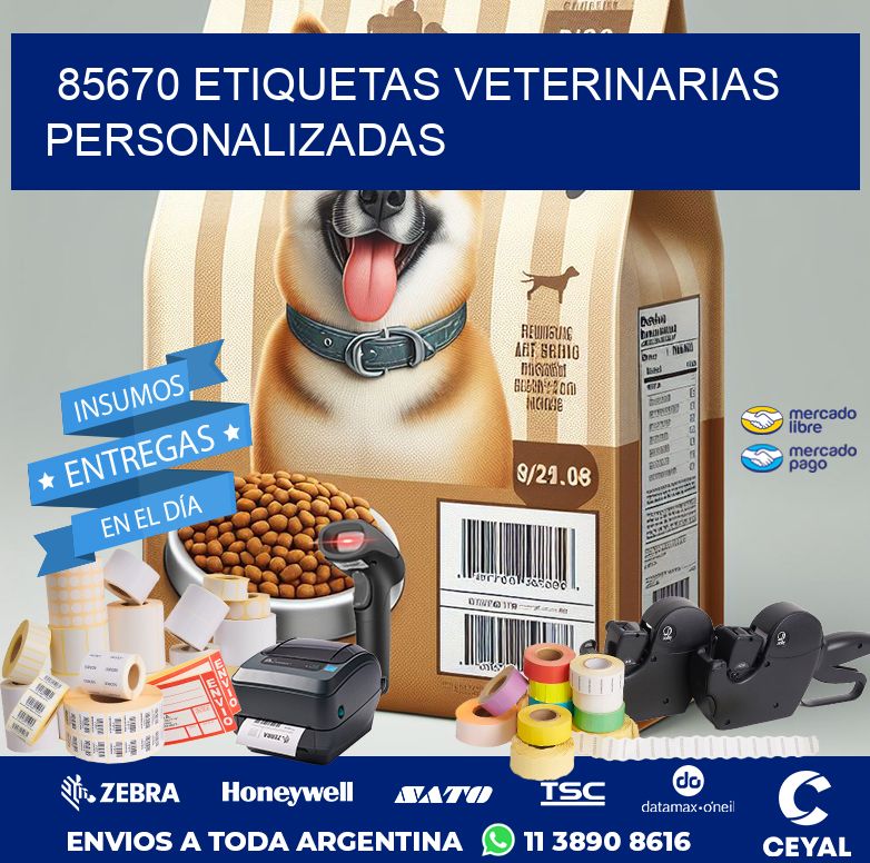 85670 ETIQUETAS VETERINARIAS PERSONALIZADAS