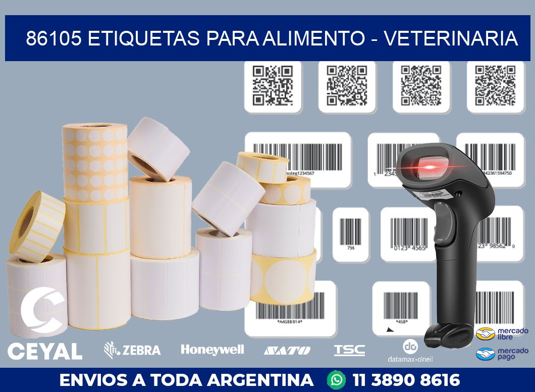 86105 ETIQUETAS PARA ALIMENTO - VETERINARIA