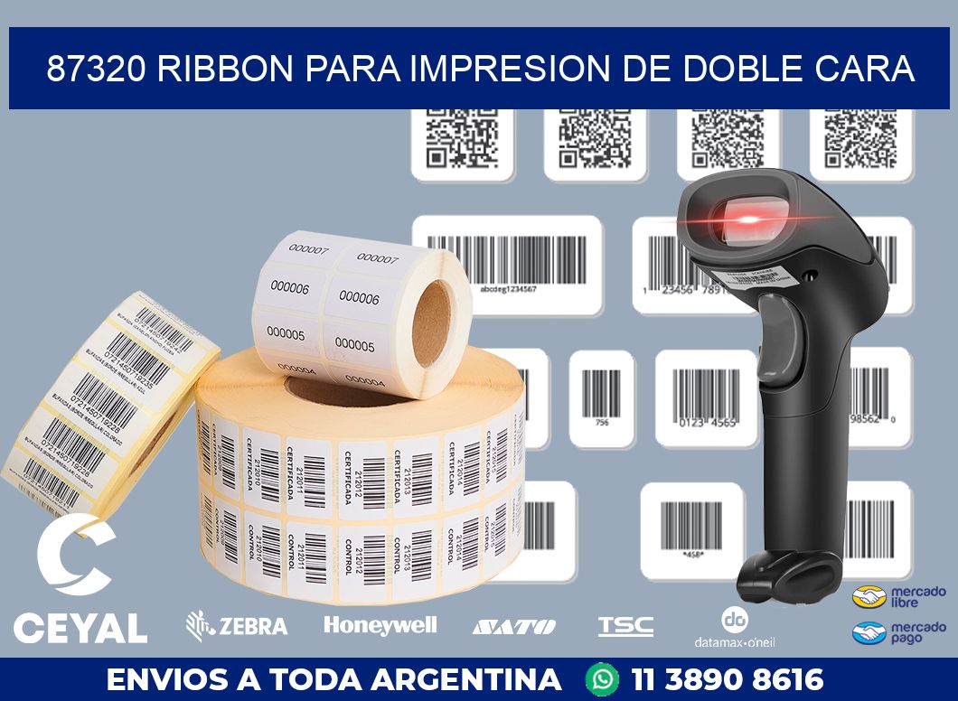 87320 RIBBON PARA IMPRESION DE DOBLE CARA