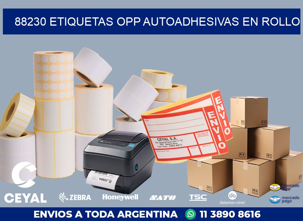 88230 ETIQUETAS OPP AUTOADHESIVAS EN ROLLO