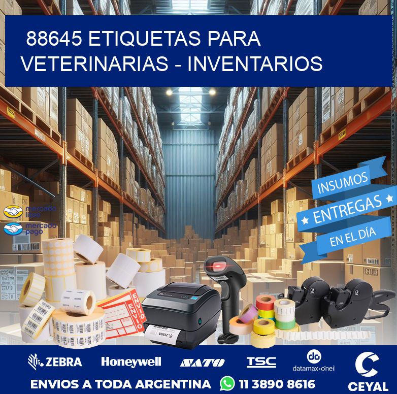 88645 ETIQUETAS PARA VETERINARIAS - INVENTARIOS