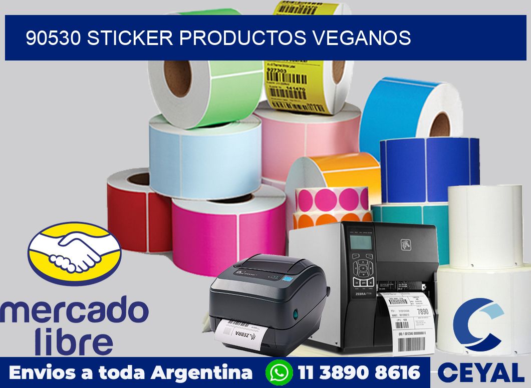 90530 STICKER PRODUCTOS VEGANOS
