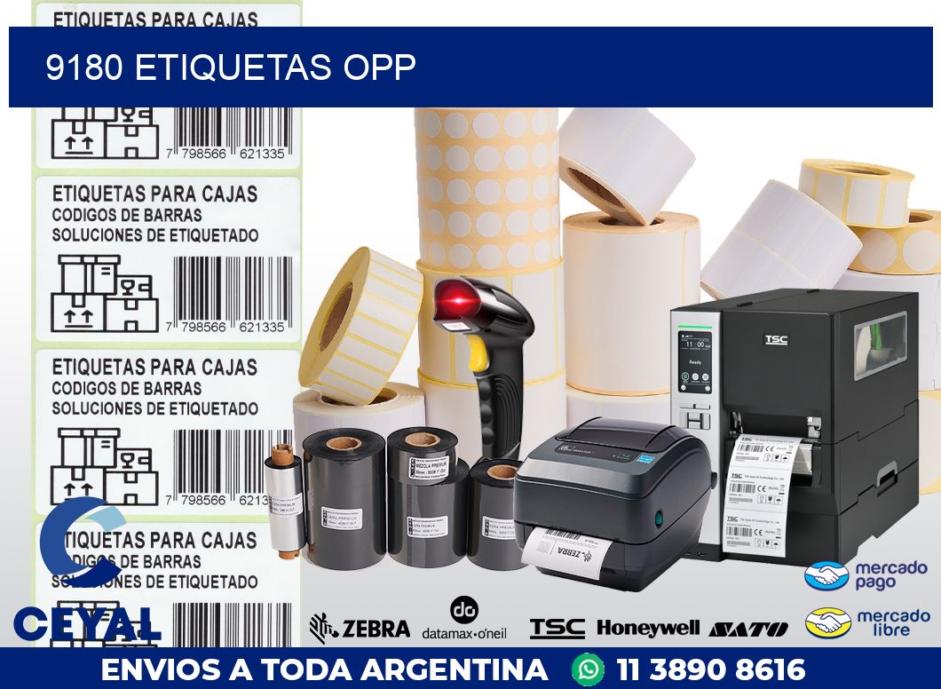 9180 ETIQUETAS OPP