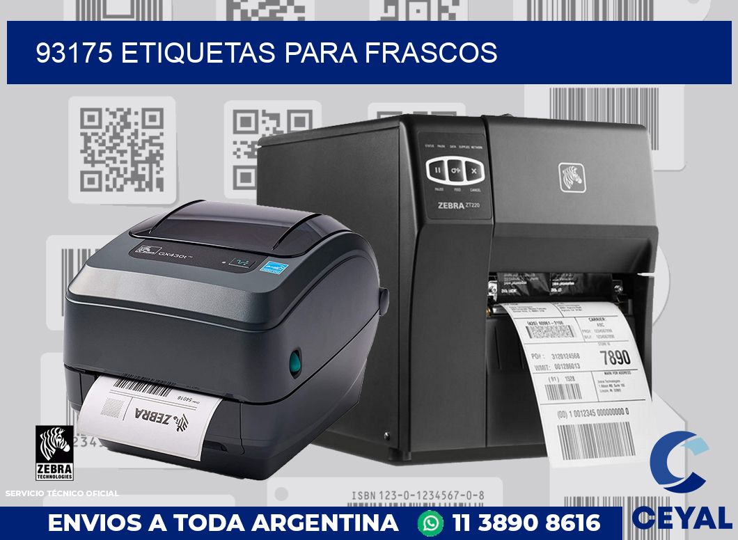 93175 ETIQUETAS PARA FRASCOS