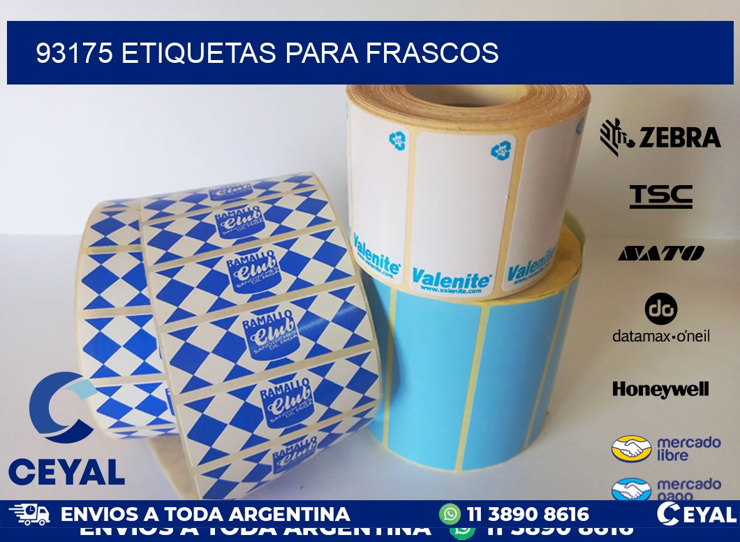93175 ETIQUETAS PARA FRASCOS