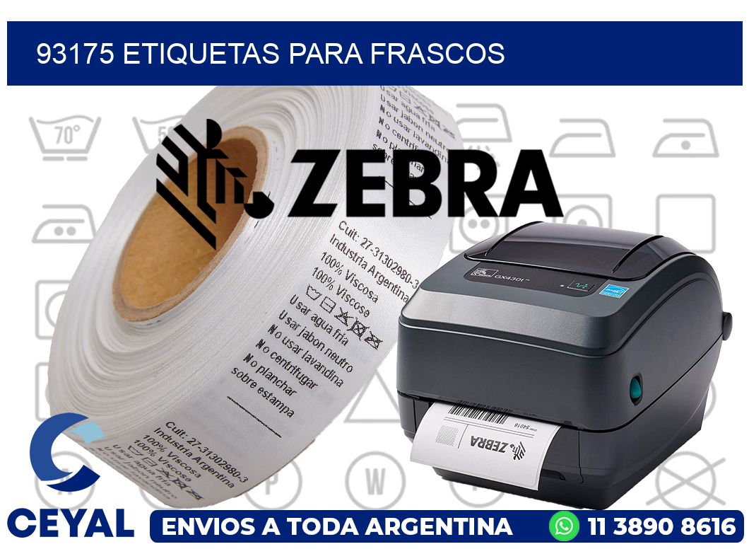 93175 ETIQUETAS PARA FRASCOS