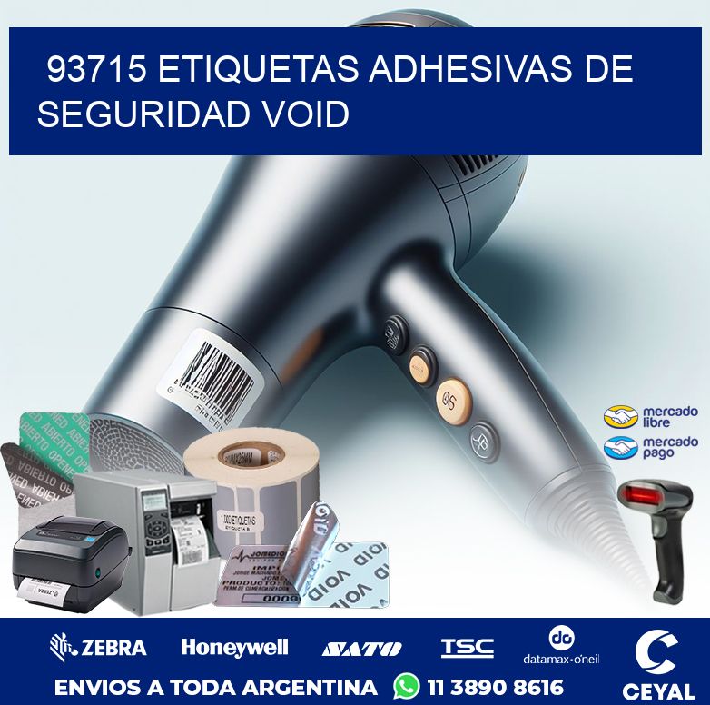 93715 ETIQUETAS ADHESIVAS DE SEGURIDAD VOID
