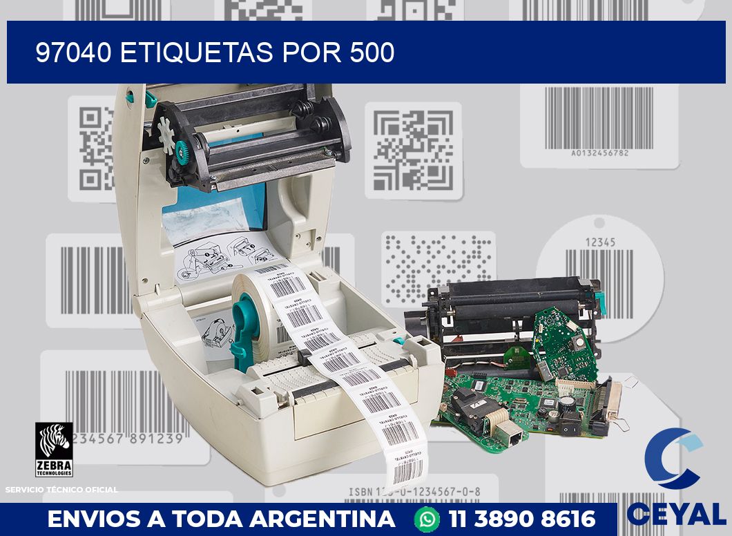 97040 ETIQUETAS POR 500