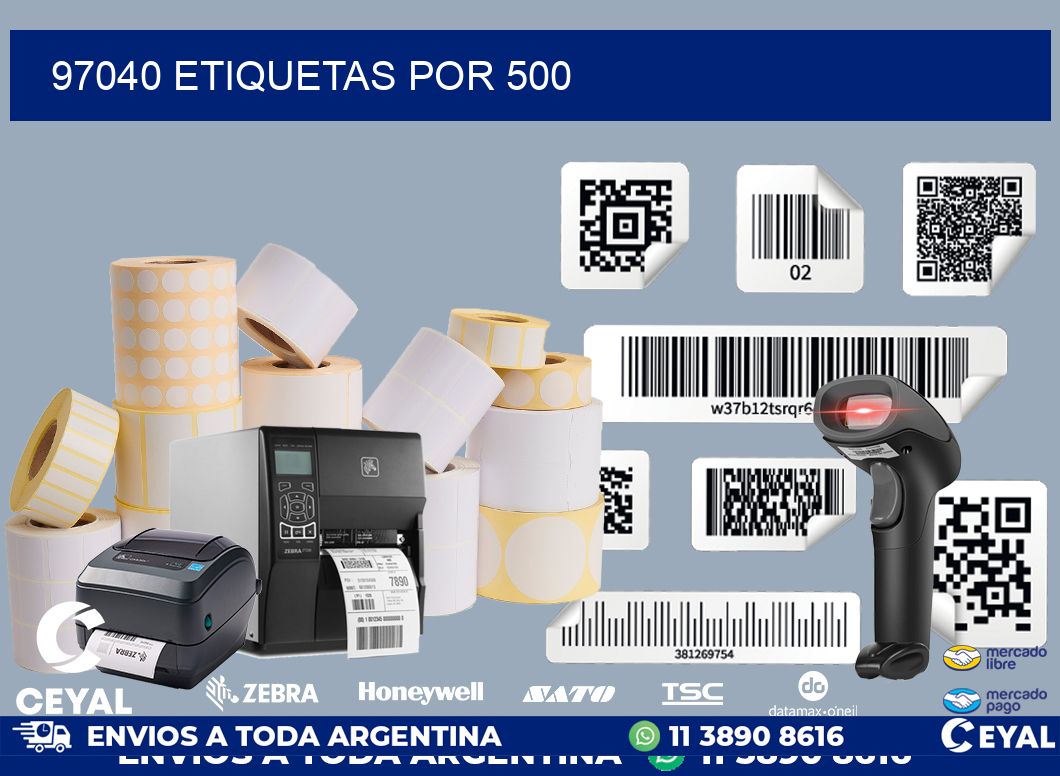 97040 ETIQUETAS POR 500