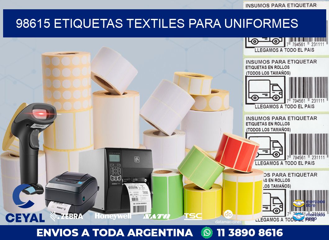 98615 ETIQUETAS TEXTILES PARA UNIFORMES