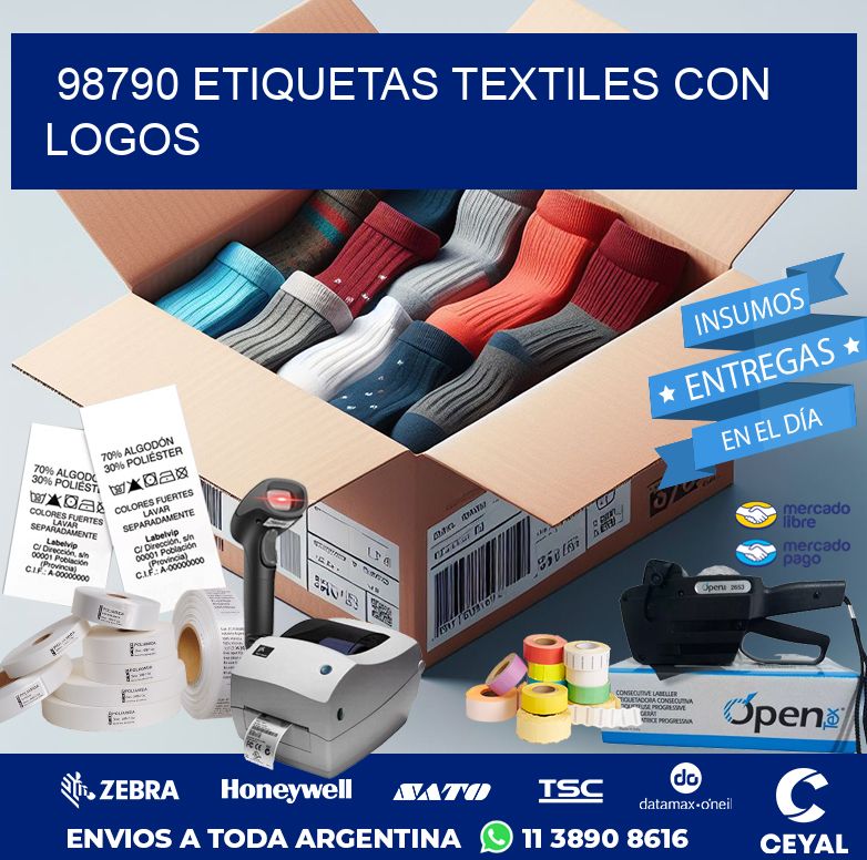 98790 ETIQUETAS TEXTILES CON LOGOS