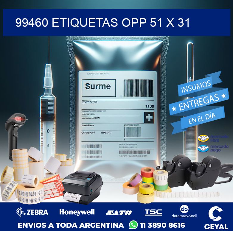 99460 ETIQUETAS OPP 51 X 31