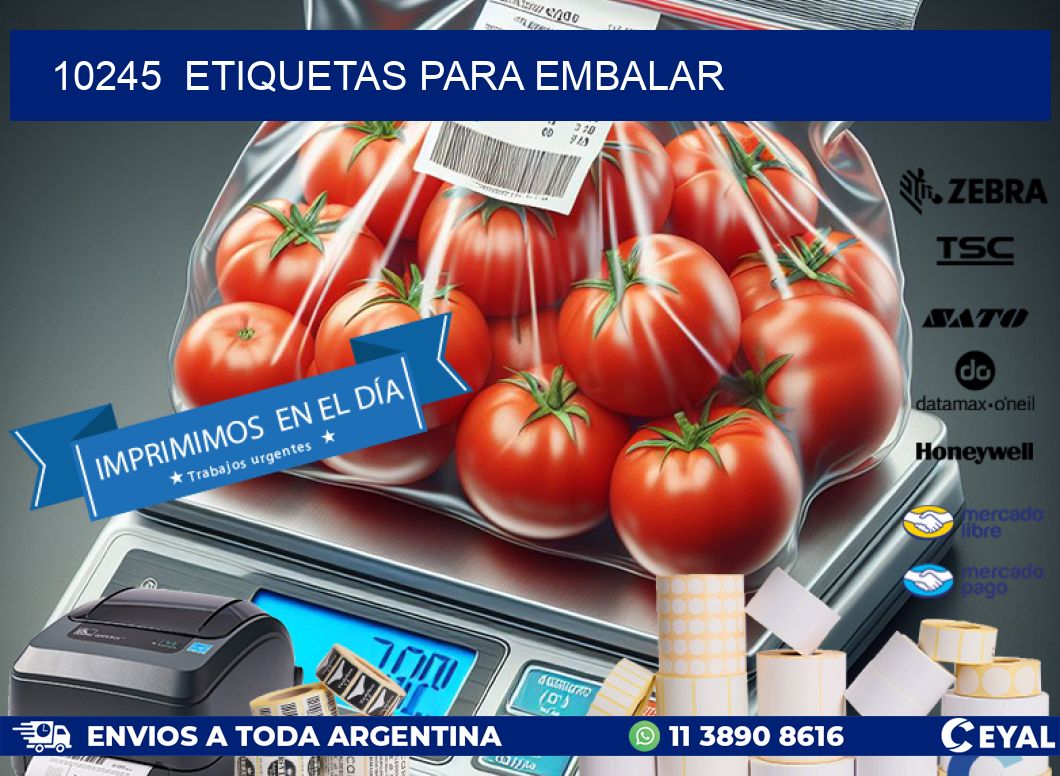 10245  ETIQUETAS PARA EMBALAR